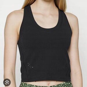 Athleta Shanti laser cut crop tank XL
